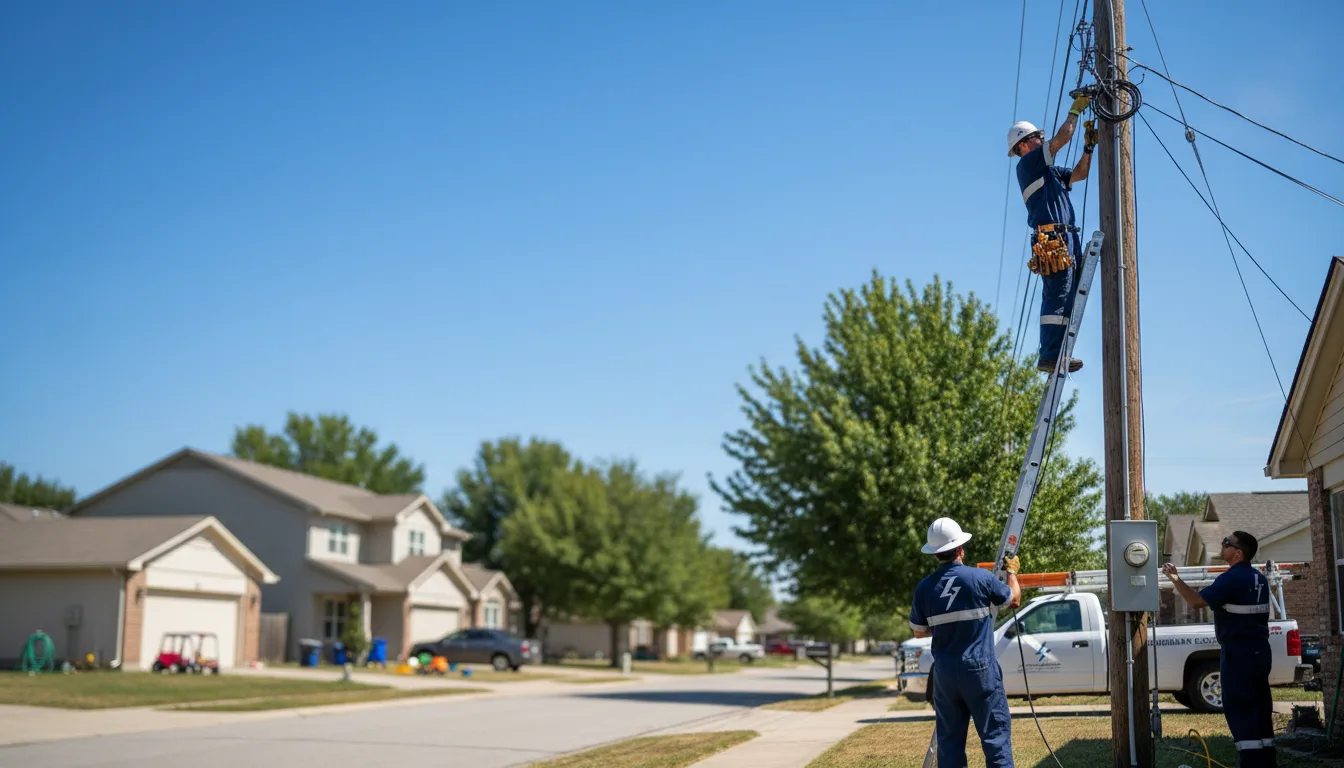 Residential electrician providing installation services in Chilton, WI